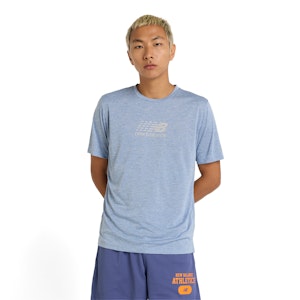 New Balance Athletics Run Grid T-shirt Heren New Balance Athletics Run Grid T-shirt Heren