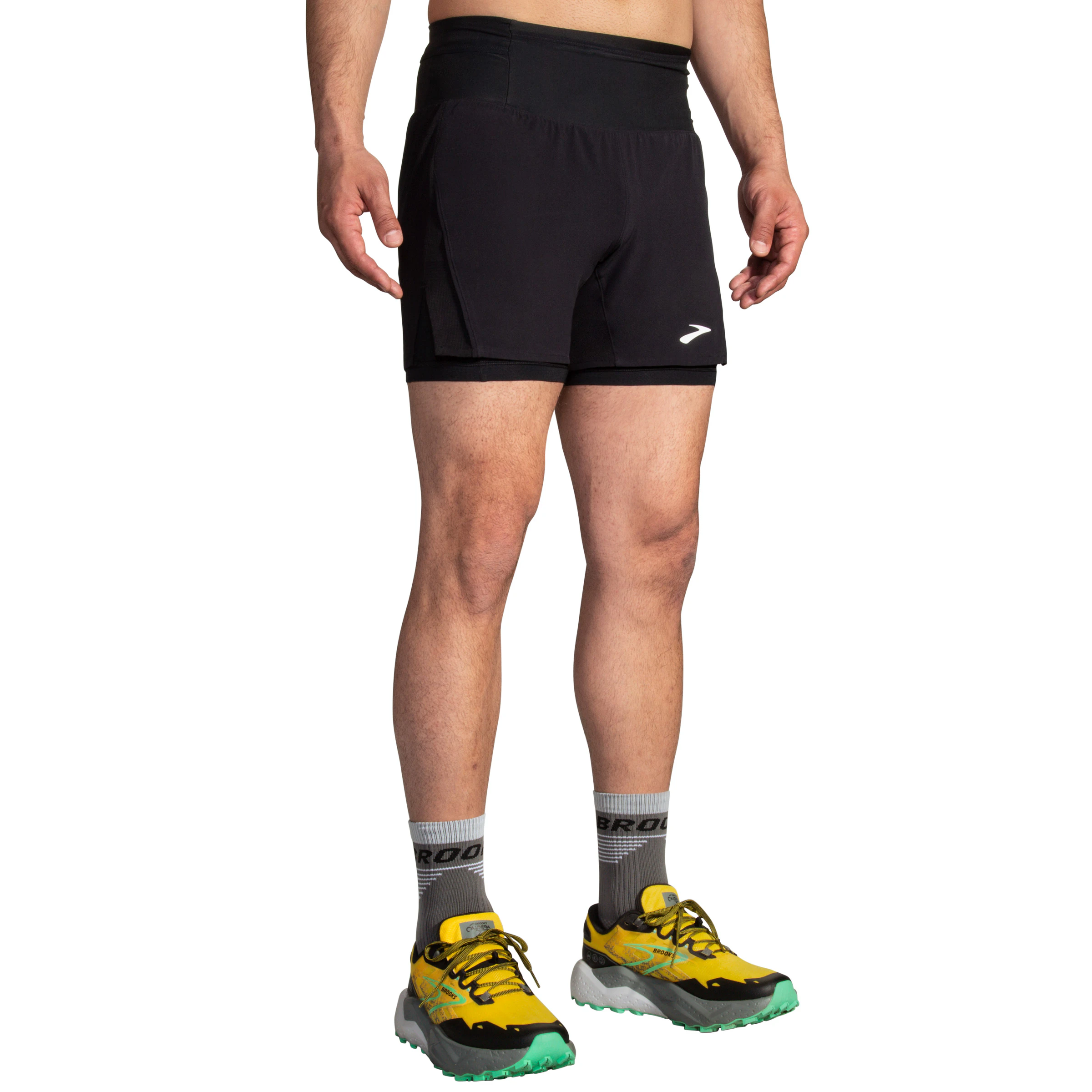 Brooks High Point 5 Inch 2in1 Short Heren hardloopkleding