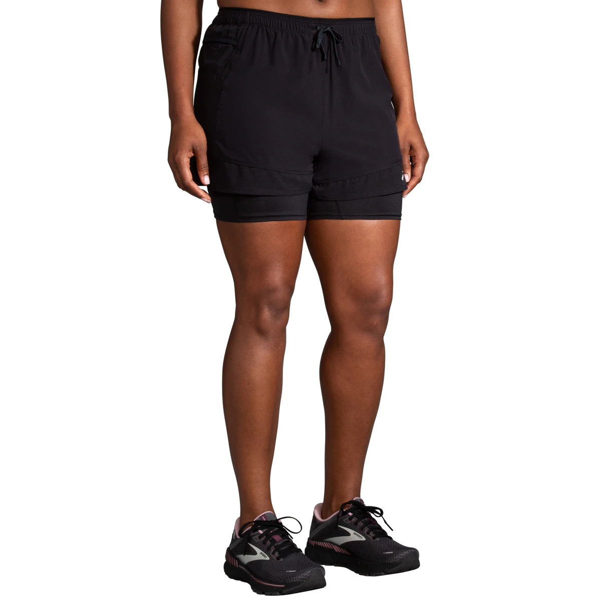 Brooks High Point 3 Inch 2-in-1 Short Dames hardloopkleding