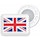BibBits Race Number Magnets United Kingdom Wit