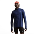 Nike Stride Dri-FIT Half Zip Mid Layer Heren Blauw