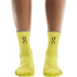 On Elite Run Sock Mid Unisex Geel