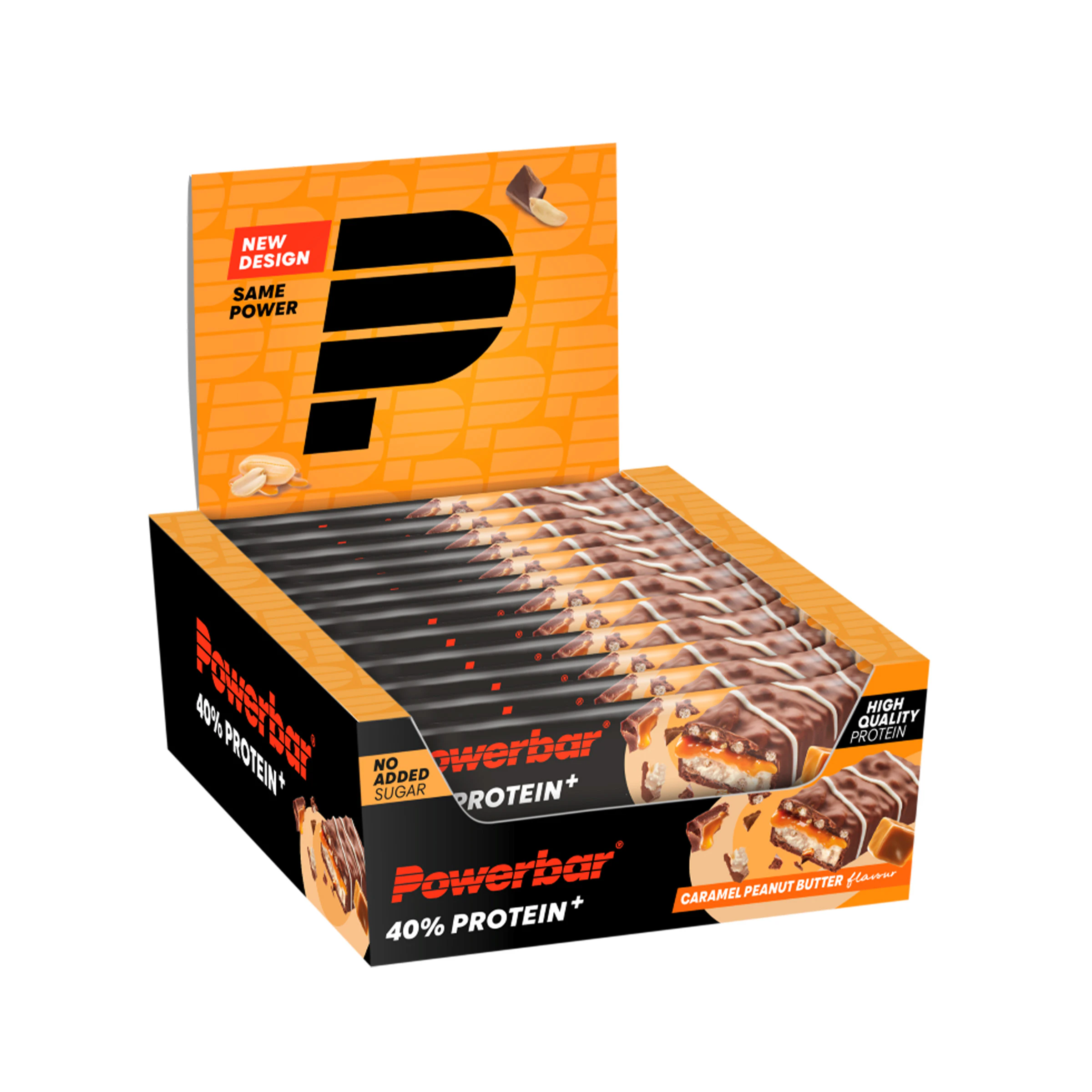 Powerbar 40% Protein+ Crisp Bar Caramel Peanut Butter BOX