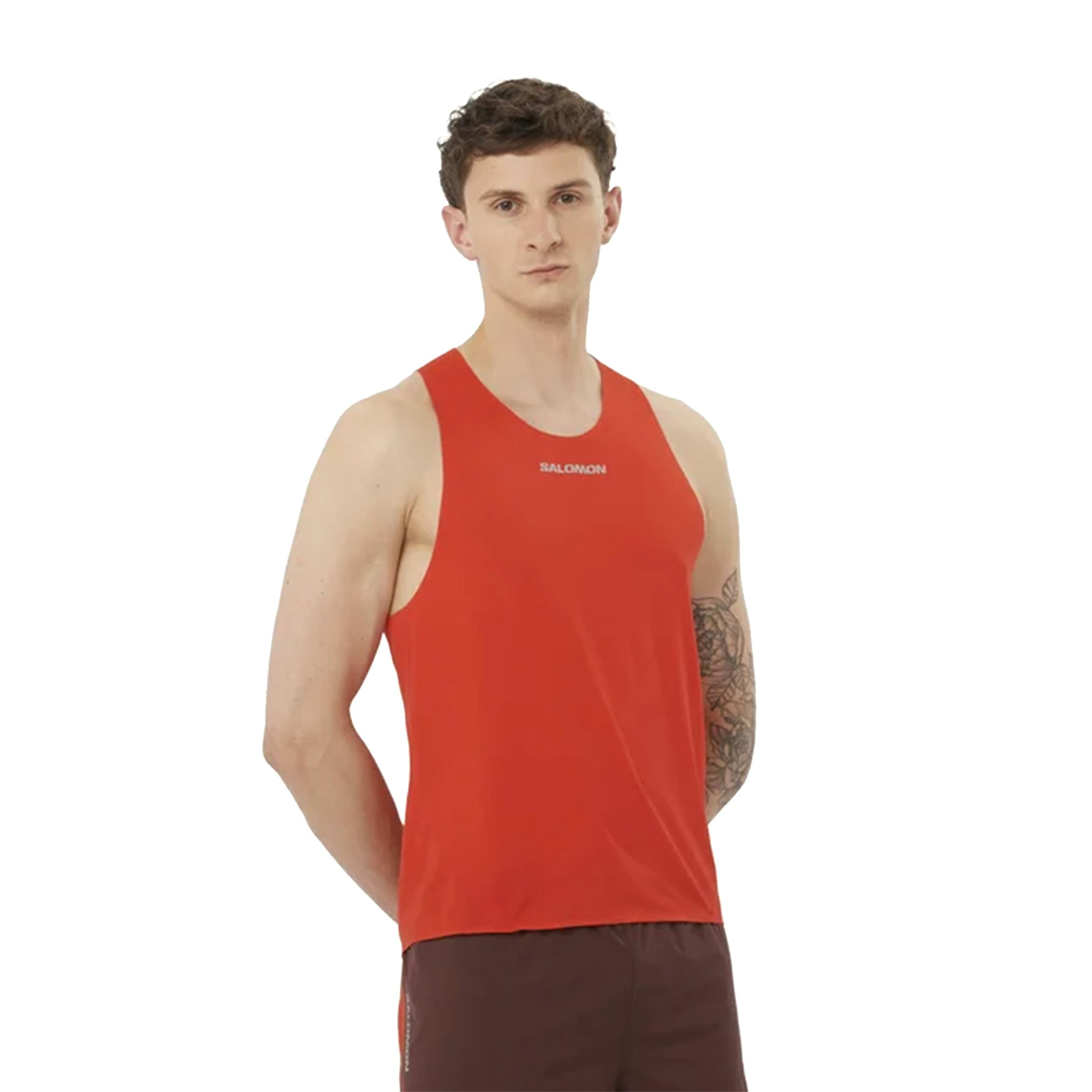 Salomon Hardloopsinglets rood