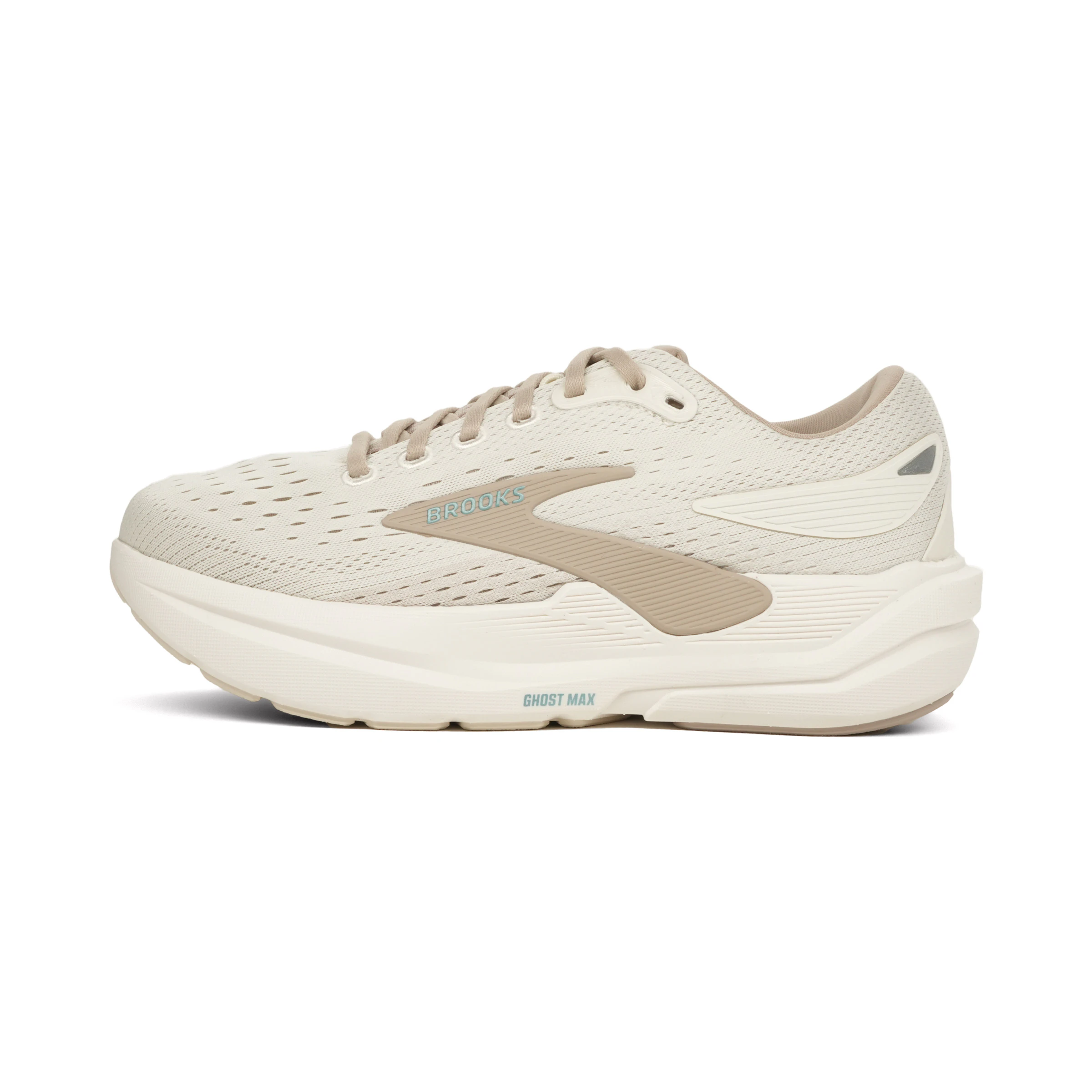 Brooks Ghost Max 3 Breed hardloopschoen – creme uitvoering