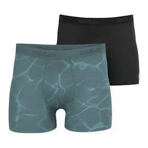 Odlo Active F-Dry Eco Graphic Boxer 2-Pack Heren Odlo Active F-Dry Eco Graphic Boxer 2-Pack Heren