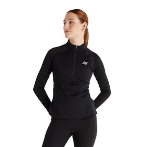 New Balance Athletics Heat Grid Half Zip Shirt Dames New Balance Athletics Heat Grid Half Zip Shirt Dames