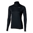 Mizuno Tech Thermal Charge Half Zip Shirt Dames Zwart