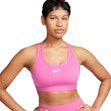 Nike Swoosh Dri-FIT Medium Support Padded Sports Bra Dames Roze