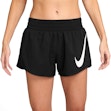 Nike One Swoosh Dri-FIT Mid-Rise 3 Inch Brief-Lined Hybrid Shorts Dames Zwart