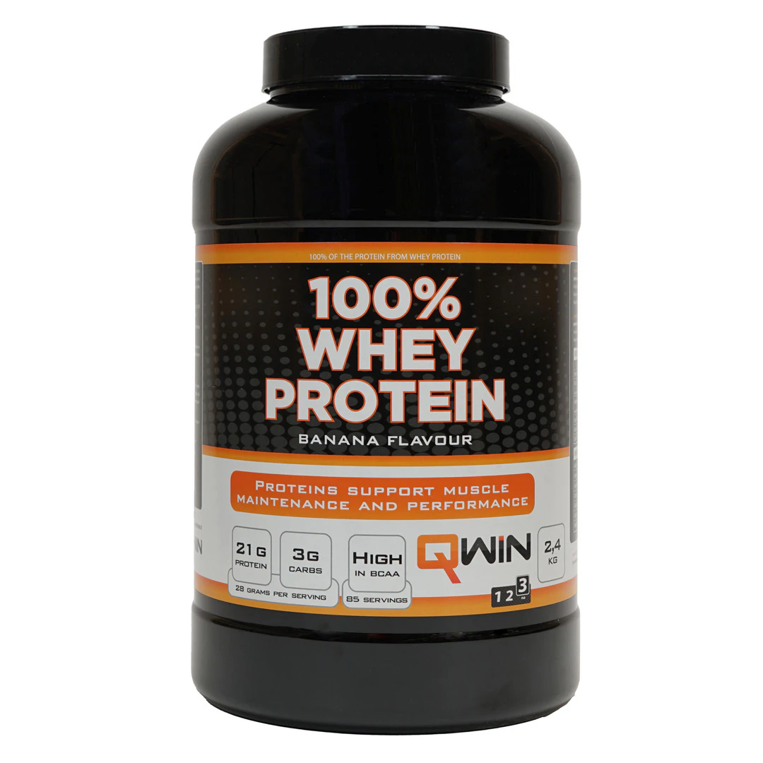 QWIN 100% Whey Protein 2.4 kg Banana