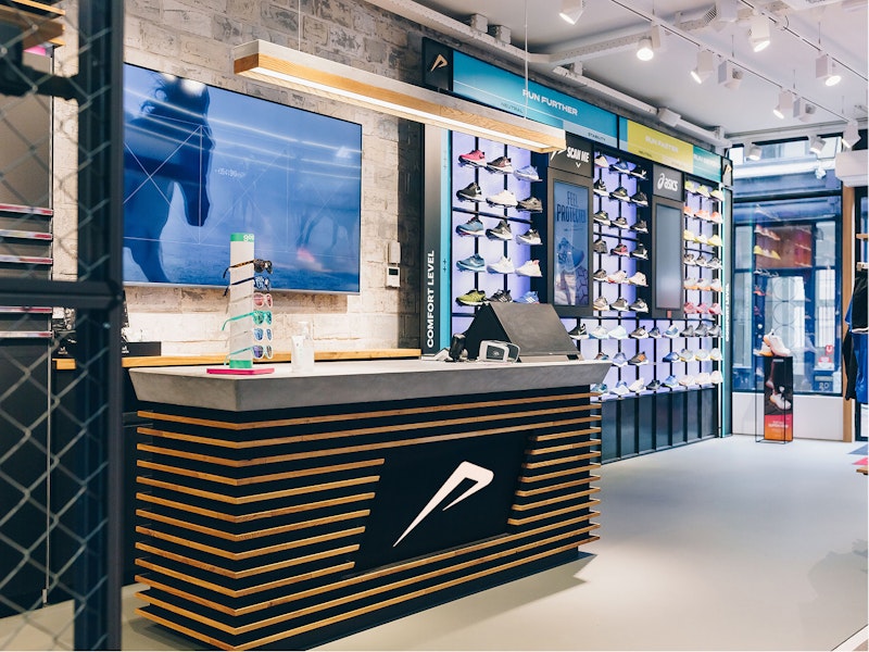 Vooraanzicht van de winkel in Utrecht