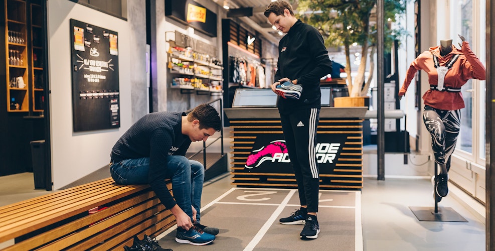 Loopanalyse in de winkel