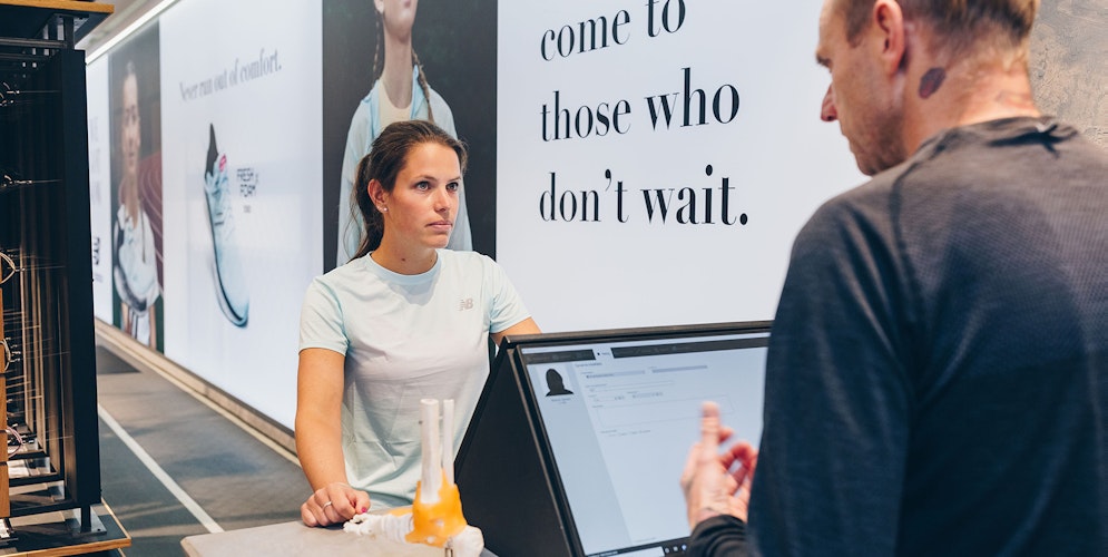 Loopanalyse in de winkel